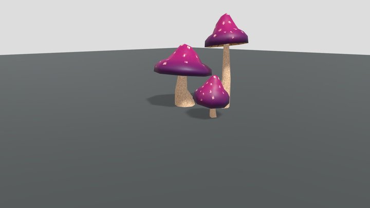 Mushroom Patch 3D Model