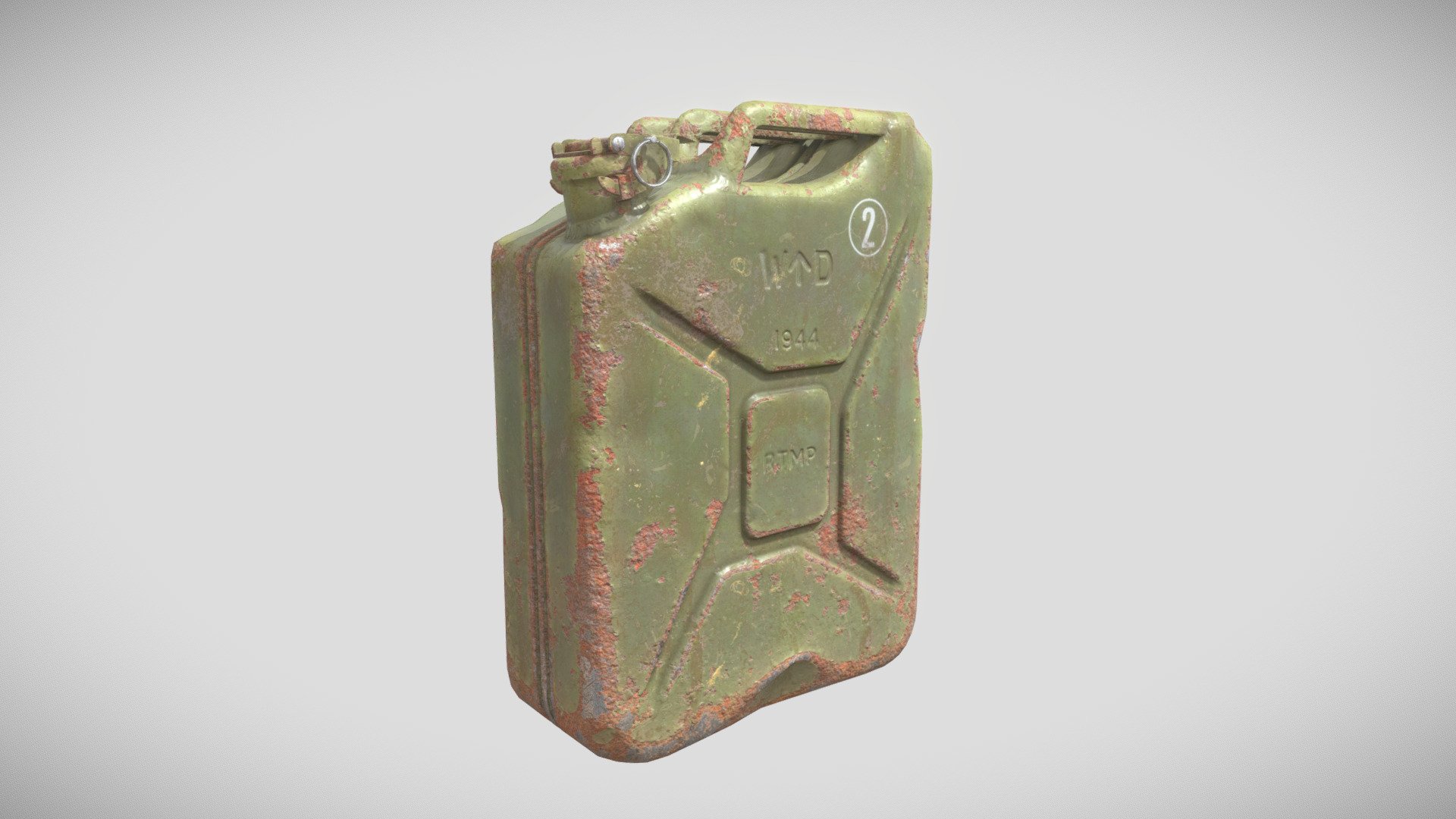 [Texture Study] Rusty jerrycan - 3D model by Lemniscata [fc7888a ...
