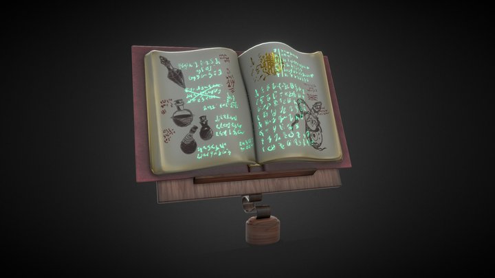 Alchemist Notebook 3D Model