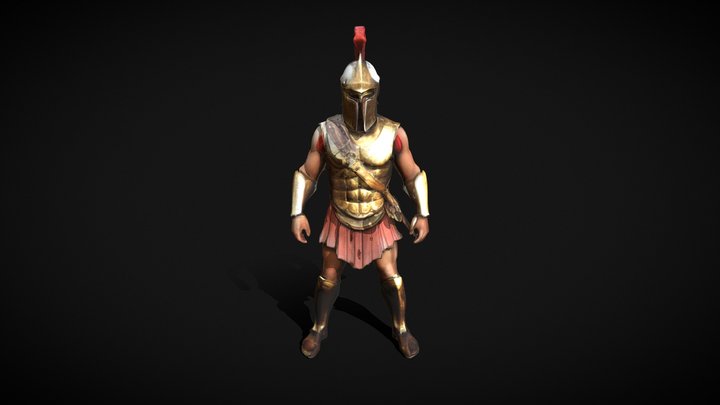 Spartan Warrior 3D Model