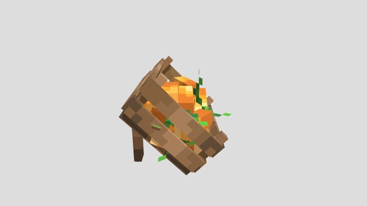 Inclined Carrot Box 3D Model
