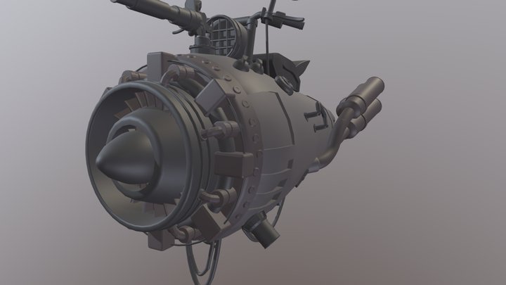 HoverBike 3D Model