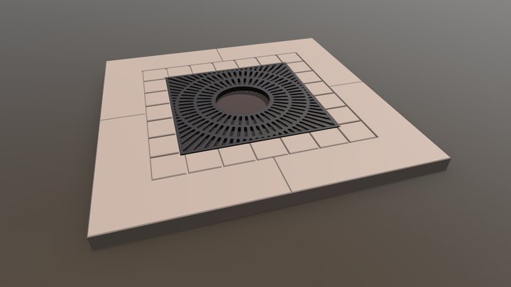 Tree Grate 3D Model