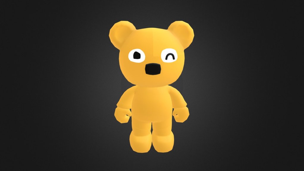 Yellow Bear004 - 3D model by merlin.mustache [fc7db84] - Sketchfab