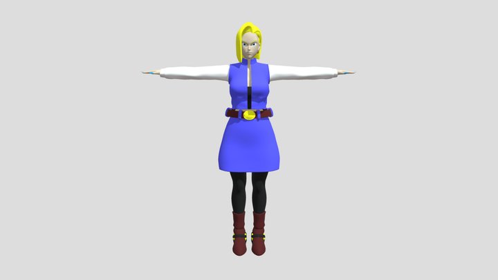 Android_18_V1 3D Model