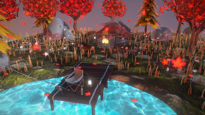 CampingLand 3D Model