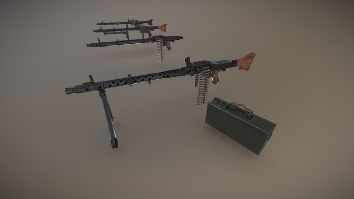 Maschinengewehr 34 / MG 34 3D Model
