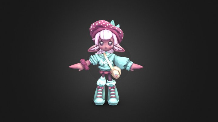Deer character - Advanced Game Art 3D Model