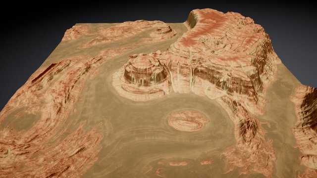 GeoGlyph 2 Beta Southwest Mesas Sample 3D Model