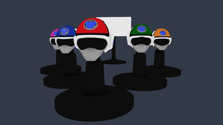 Flashmans Mask 超新星 フラッシュマン failed 3D Model