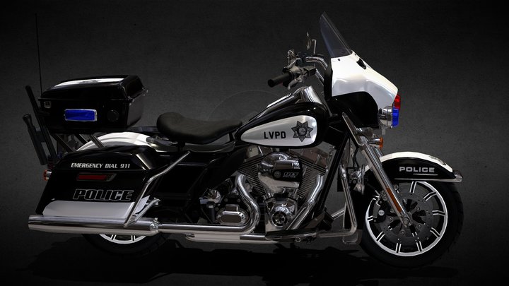 Harley-Davidson FLHTP-Electra Glide Police L.V. 3D Model