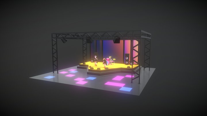 Rare Americans Scène 3D Model