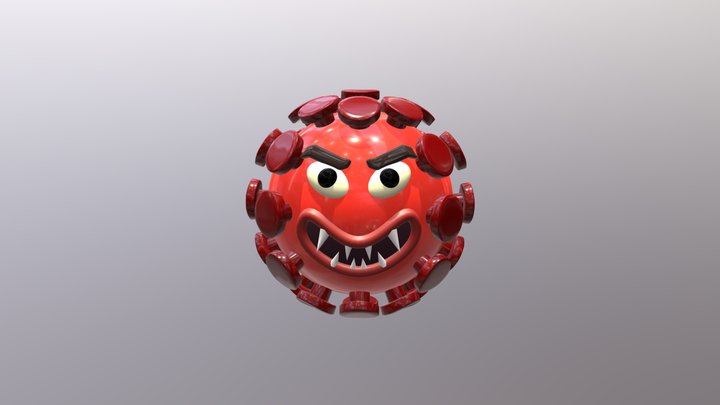 Virus Cell 3D Model