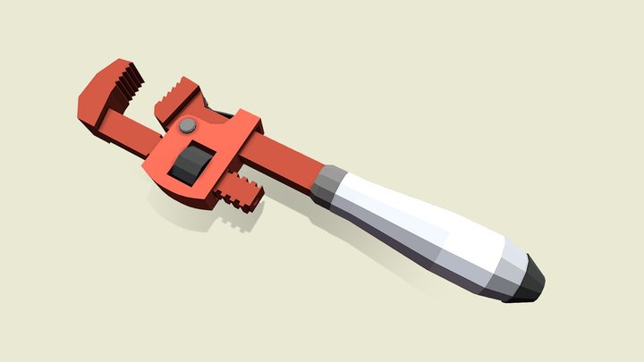 Stillson pipe wrench 3D Model