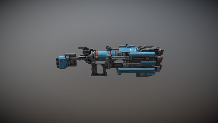 Corpus Shotgun Animated 3D Model