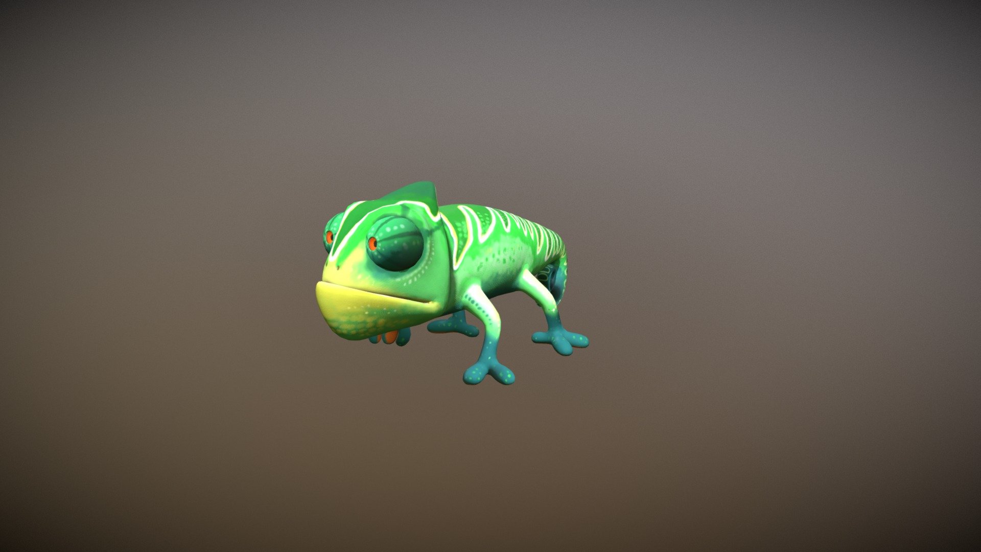 Chameleon Walk Animation - 3D model by animatorchristina.