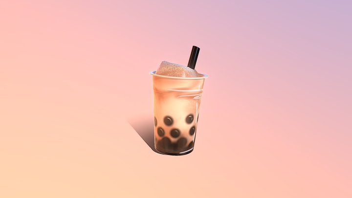OBJ_BubbleTea_v04 3D Model