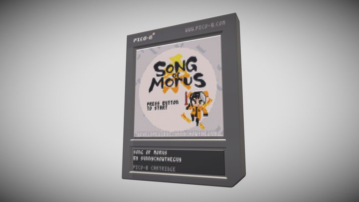 Song Of Morus: pico-8 cartridge 3D Model