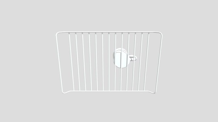 Dishrack with Mug 3D Model