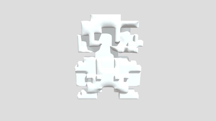 mario pixel art 3D Model
