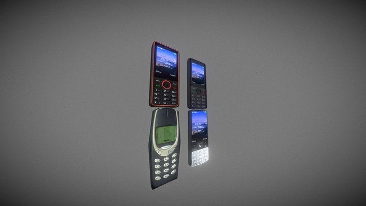 Old Phone - Старый телефон 3D Model
