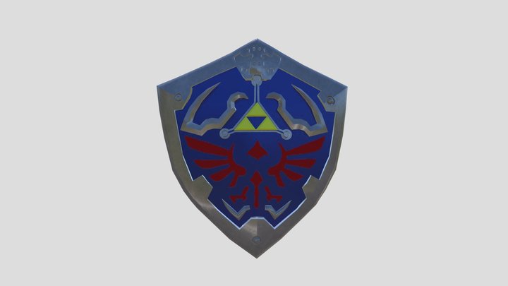 Prototype Hylian Shield 3D Model