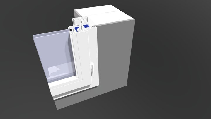 Pose en neuf PVC 3D Model