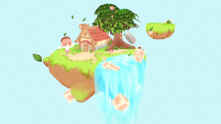 月曜日の昼休み 3D Model