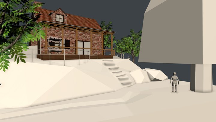 Grandma's House - WIP Diorama 3D Model