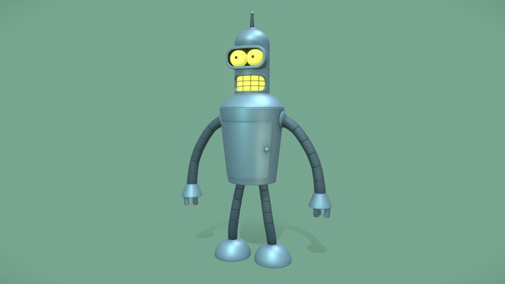 Bender Bending Rodriguez. 3D Model