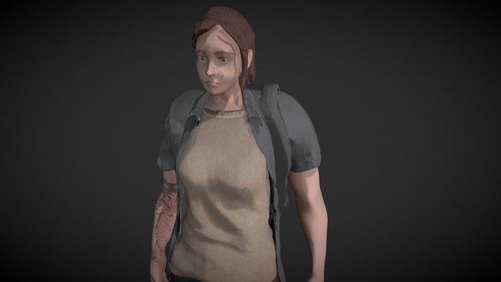 The Last Of Us Two: Ellie Fanart 3D Model