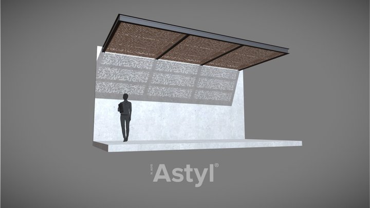 PERGOLAS - FRONTAL 3D Model
