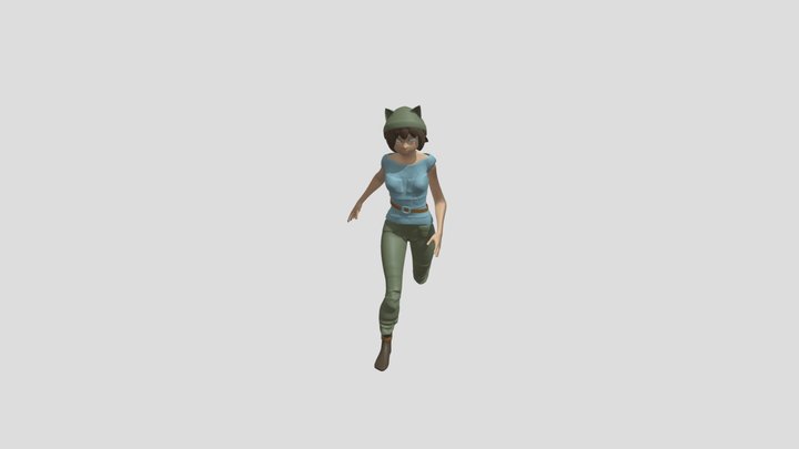 Running character 3D Model