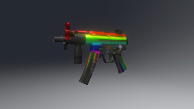 [Wubsy Armory] Rainbow MP5K 3D Model
