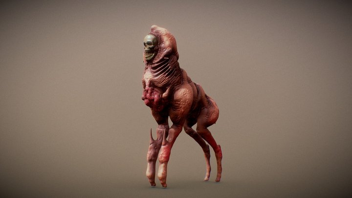 Quadruped Monster 3D Model