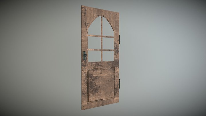 Wooden Door 3D Model