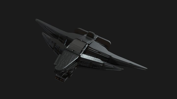 Sci Fi Fighter Jet 3D Model
