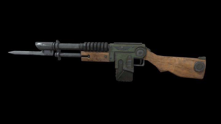 40k lasgun – Modello 3D gratuito STL