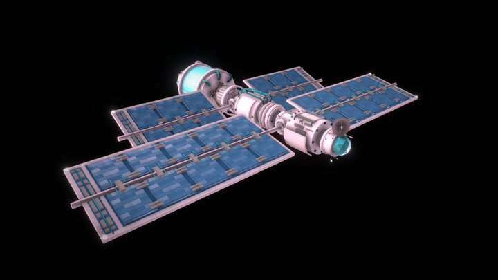Artificial satellite 3D Model