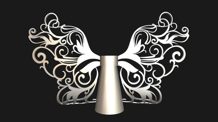 ButterflyVase 3D Model