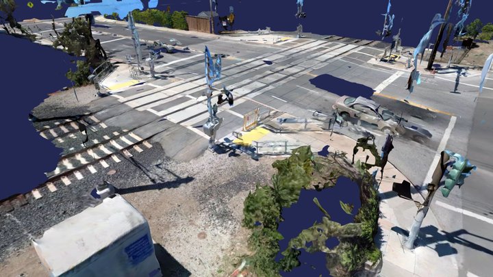 Meadow Crossing: Junction of Commute and Caution 3D Model