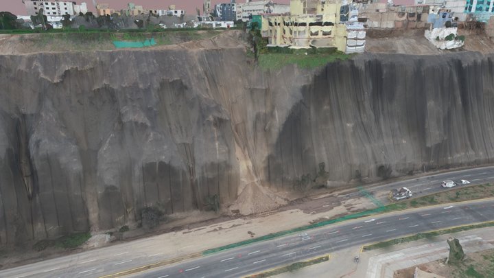 Derrumbe de acantilado en la Costa Verde. Lima 3D Model