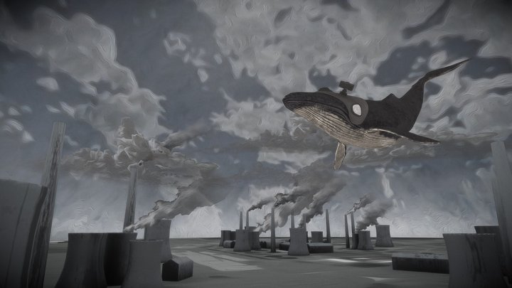 Whale in the Mask 3D Model