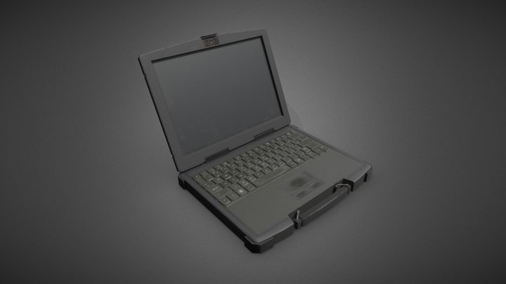 Military Laptop Computer 3D Model
