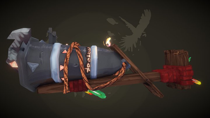 DAE | The Plundering Pirate's Pistol Piece 3D Model