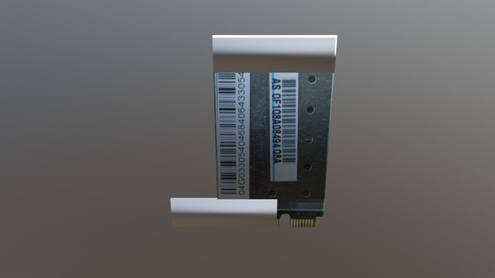 mini-pcie-card-52-pins 3D Model