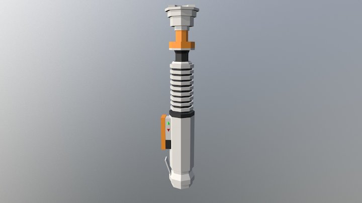 Luke Skywalker Lightsaber 3D Model