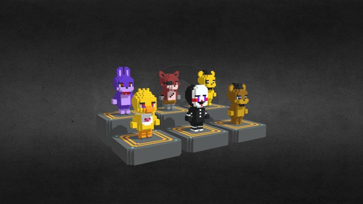 Five Nights at Freddy's【Nanoblock】 3D Model
