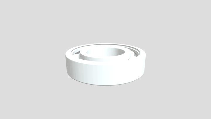 Assembly - Skf_bearing_6207_2-1 3D Model