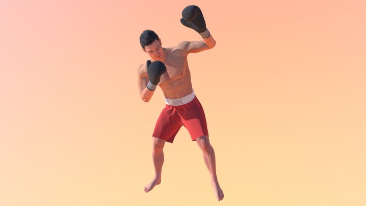 15 Отбив от прямых ударов вверх 3D Model